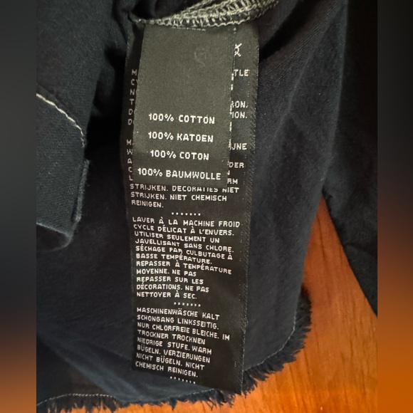 Harley Davidson Women’s Studded Raw Hem Shirt- Small - Picture 3 of 5